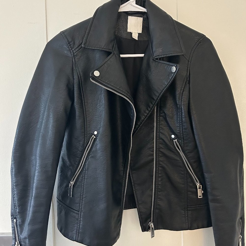 Black Faux Leather Jacket